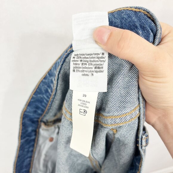 NEW Victorias Secret PINK 29 Medium Wash Denim High Rise Jean Shorts Cut Off - Picture 5 of 8